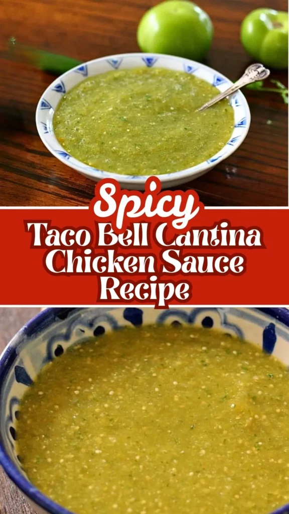 Spicy Taco Bell Cantina Chicken Sauce