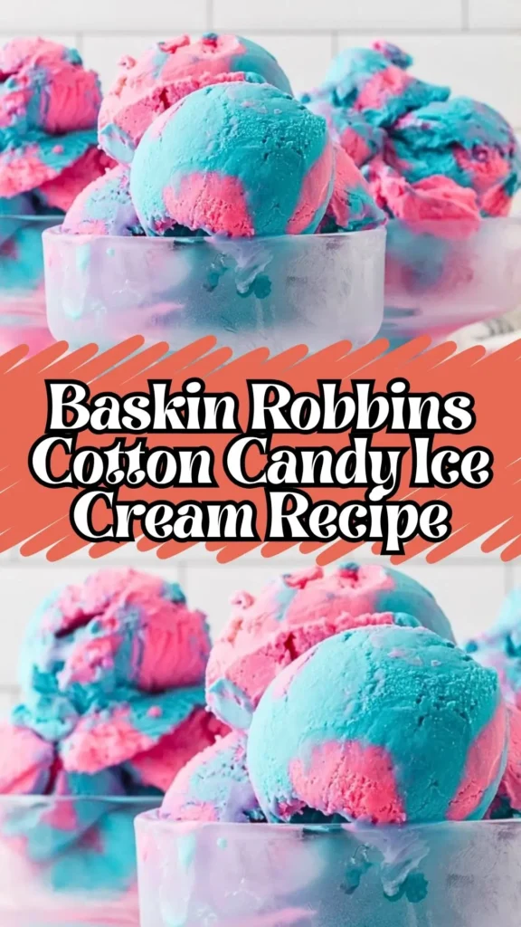 Baskin Robbins Cotton Candy Ice Cream