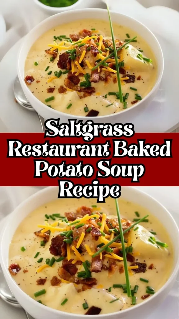 Delicious Saltgrass Restaurant Baked Potato Soup