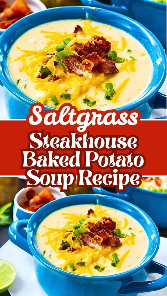 Delicious Saltgrass Steakhouse Baked Potato Soup