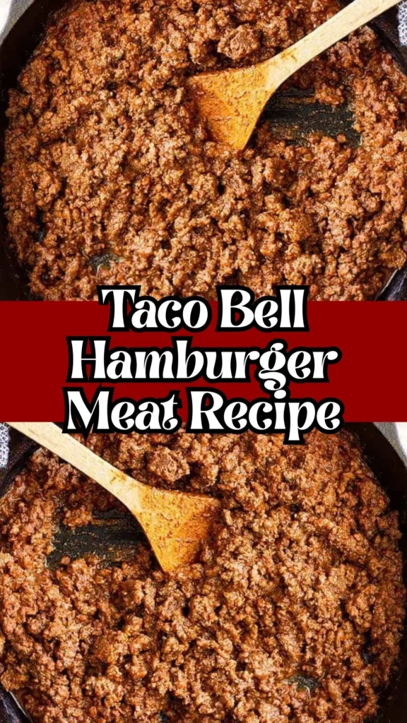 Delicious Taco Bell Hamburger Meat