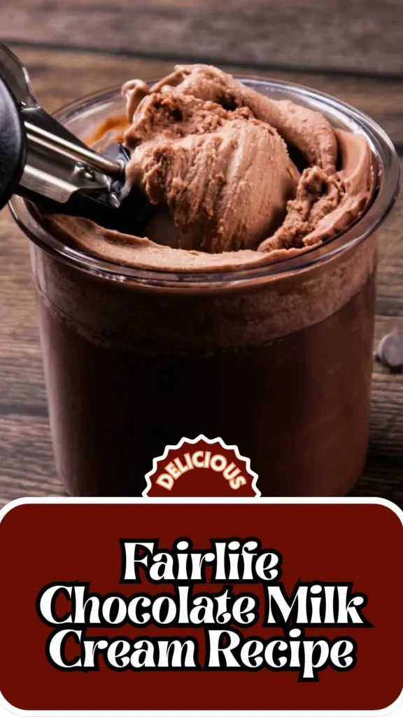 How to make Fairlife Chocolate Milk Cream