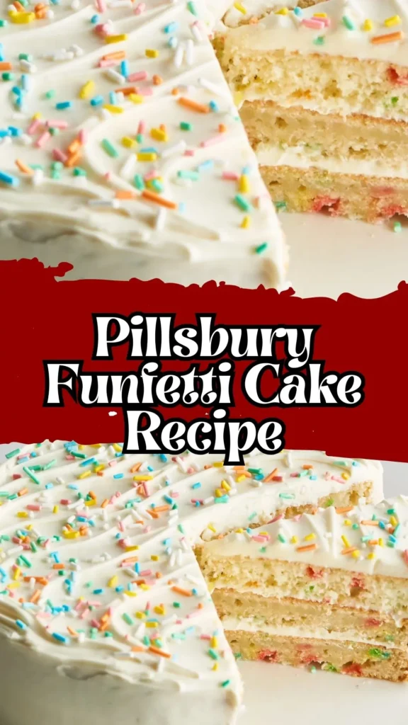 How to make Pillsbury Funfetti Cake