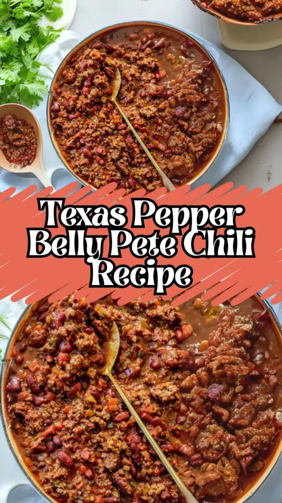 Texas Pepper Belly Pete Chili