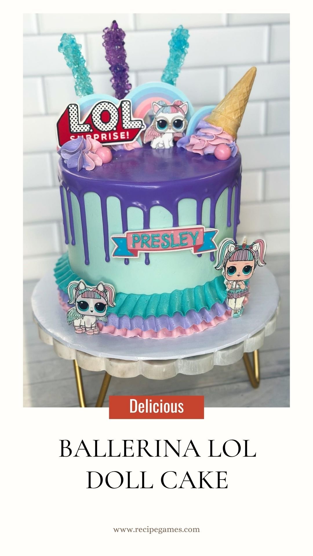 Ballerina LOL Doll Cake