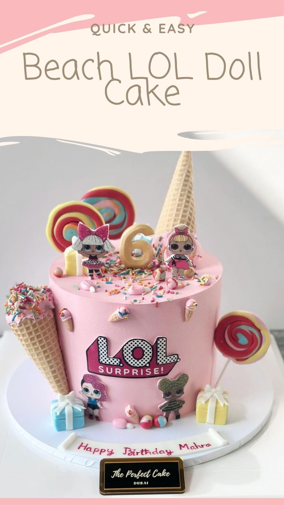 Beach LOL Doll Cake