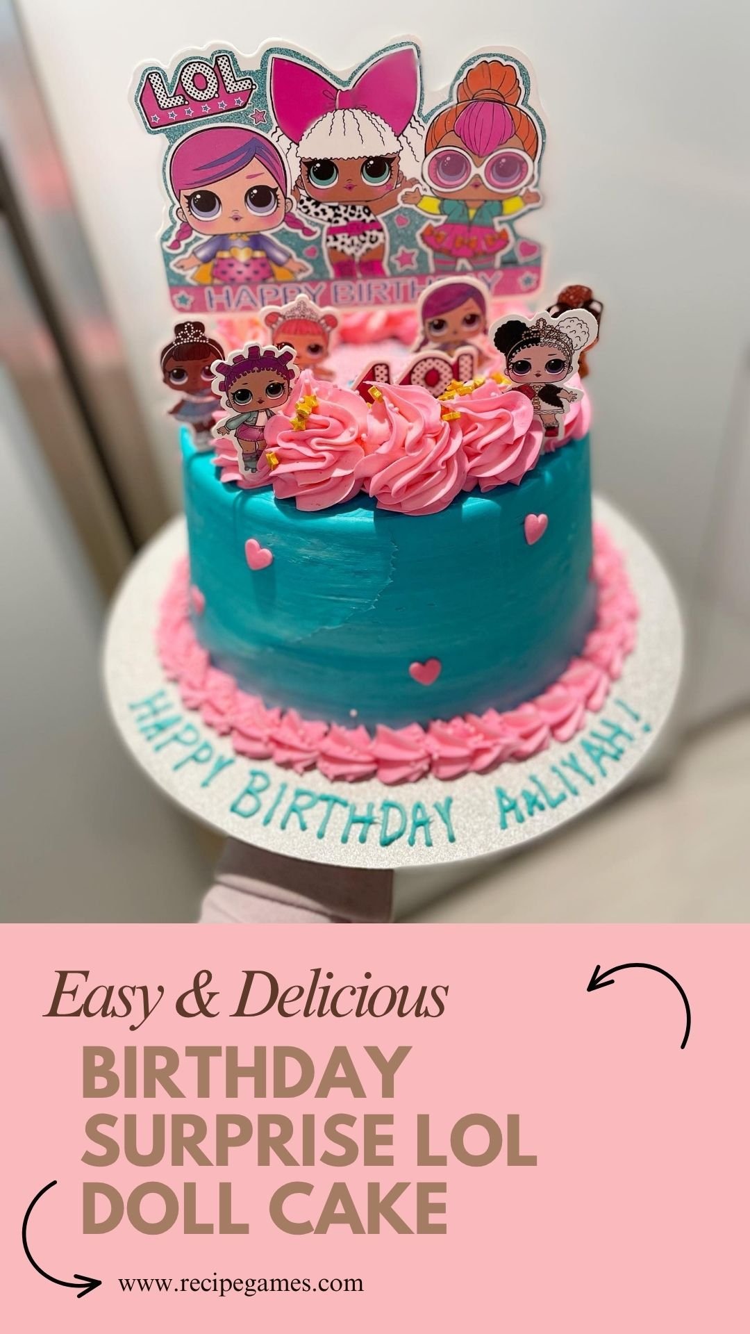 Birthday Surprise LOL Doll Cake