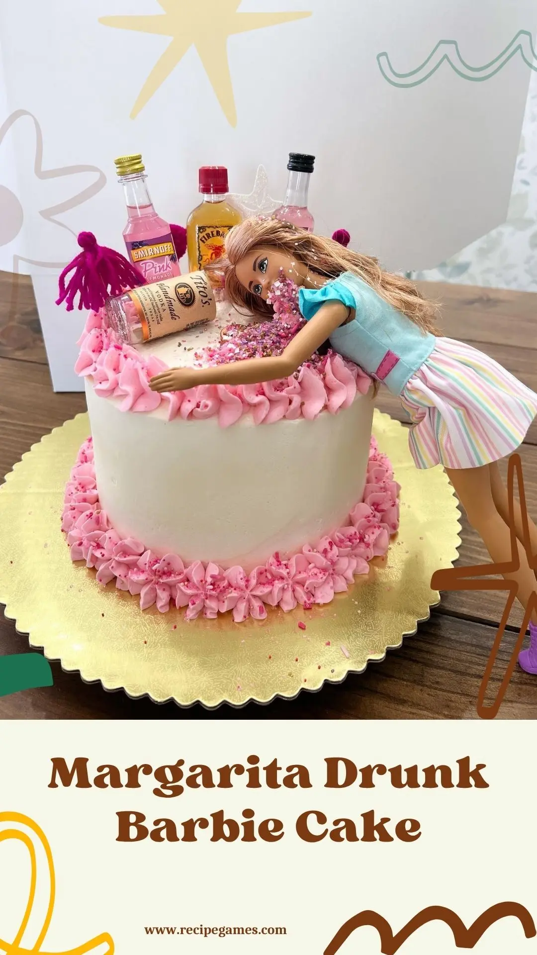 Margarita Drunk Barbie Cake