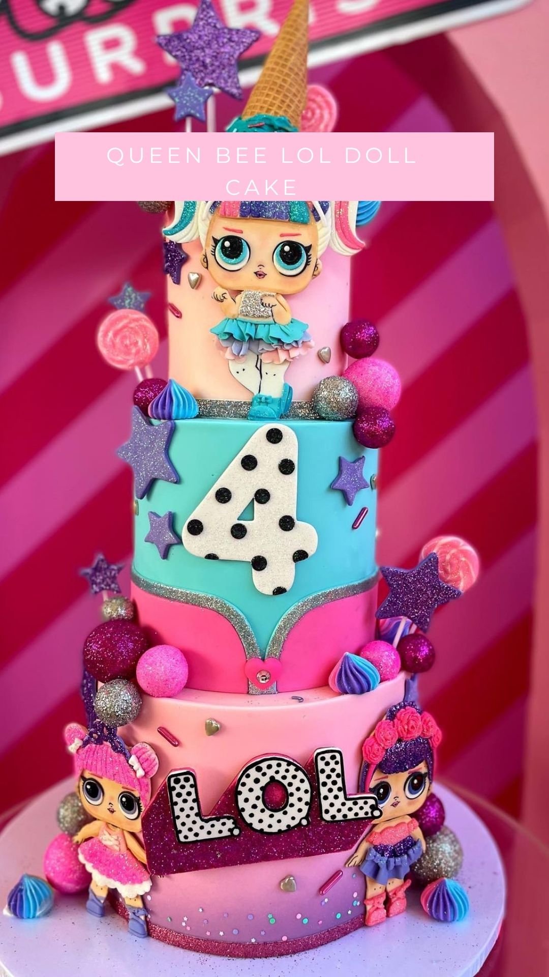 Queen Bee LOL Doll Cake