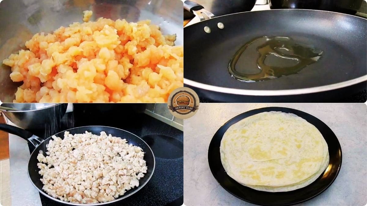 Image of Step by Step Taco Time Chicken Crisp Burrito Recipe